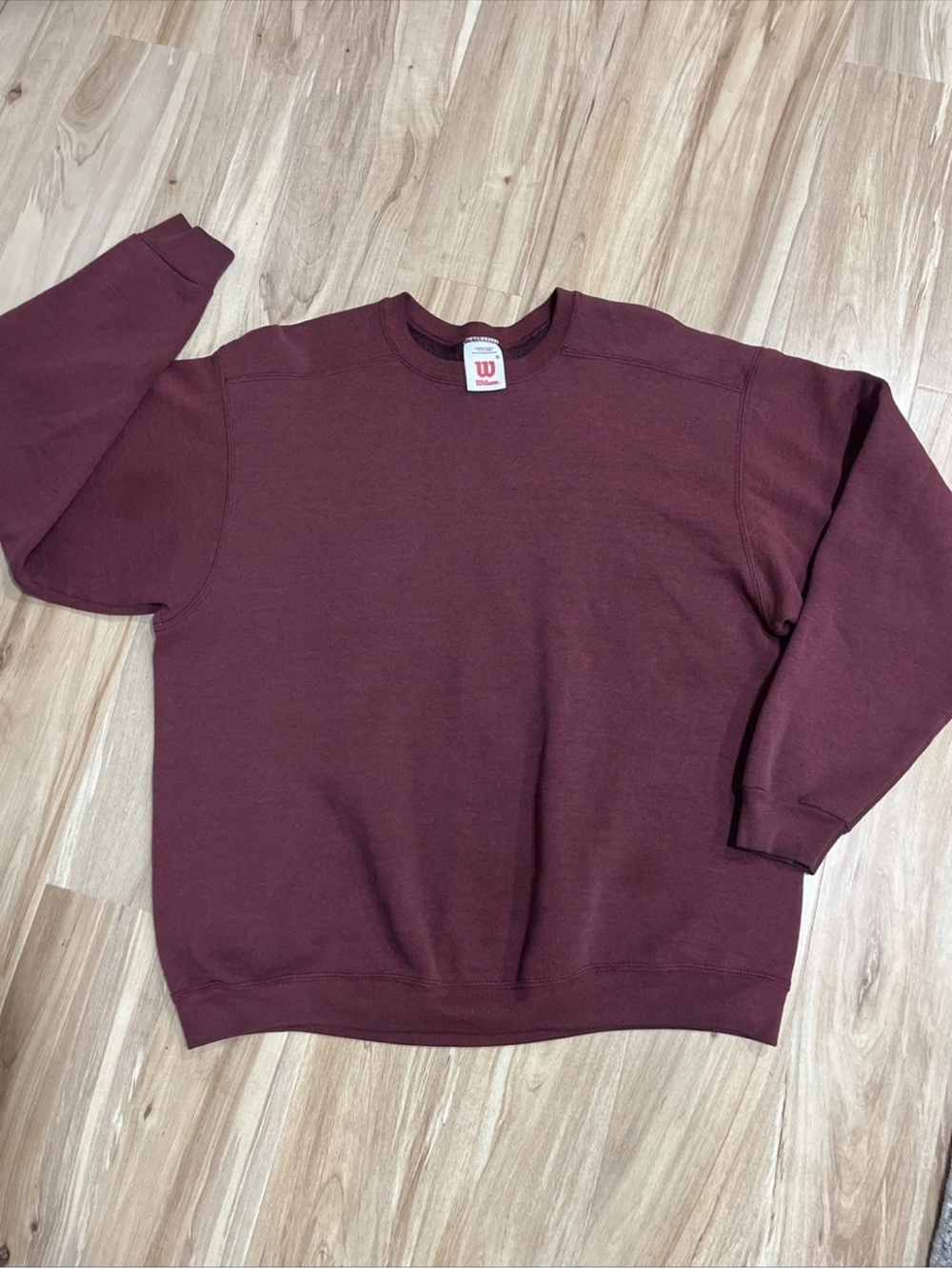 Wilson Maroon Crewneck Sweatshirt
